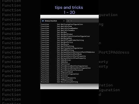 PowerShell beginner tips and tricks Get-Command #powershell #command #microsoft