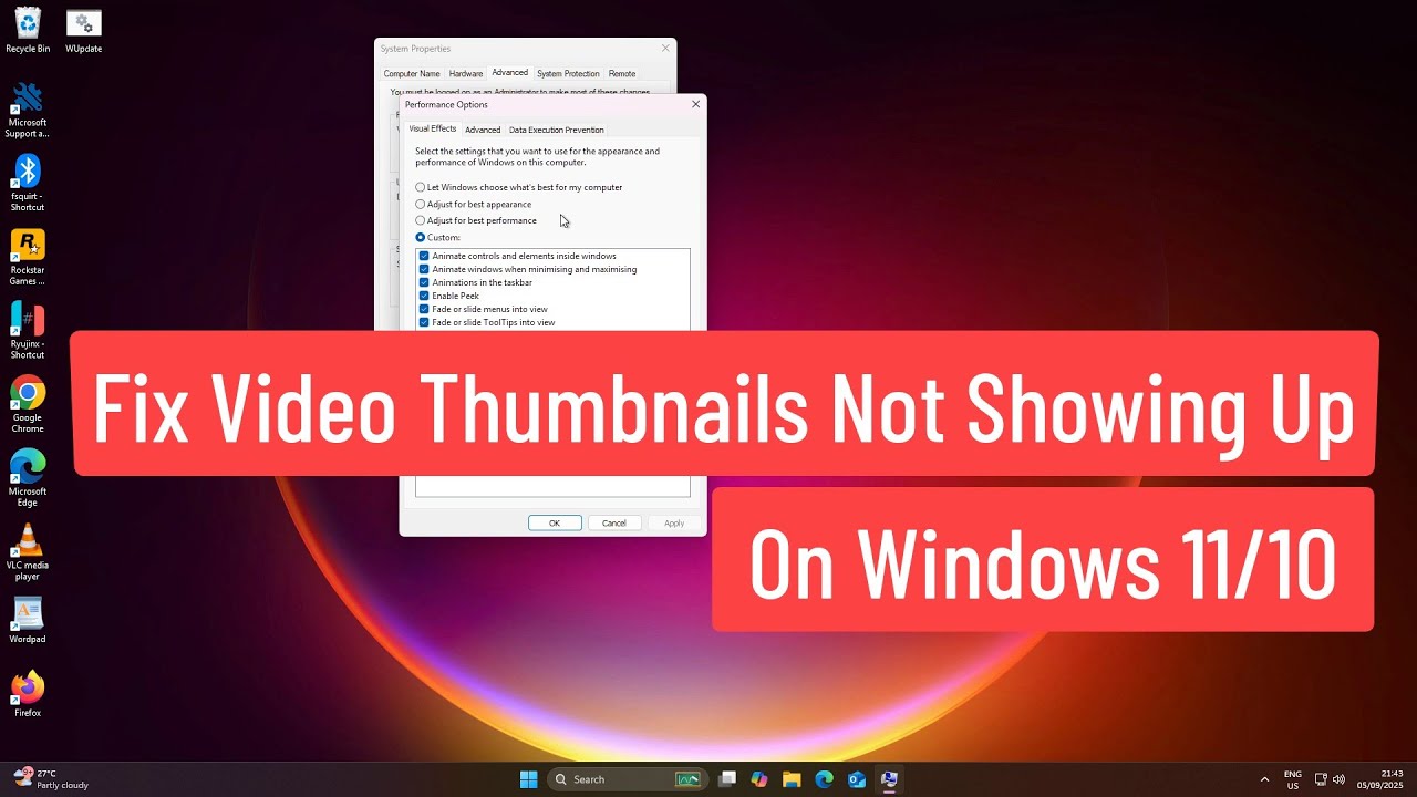 Fix Video Thumbnails Not Showing on Windows 11/10