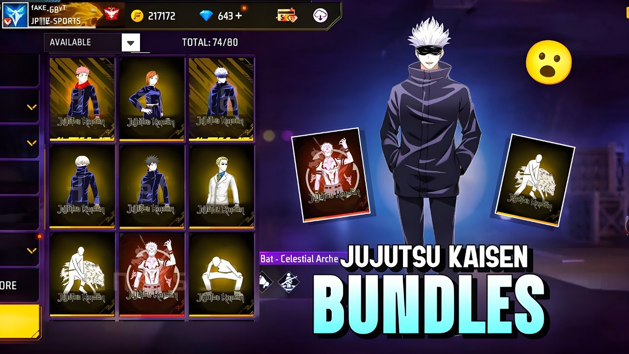 Free Fire x Jujutsu Kaisen Bundle 🎮🔥
