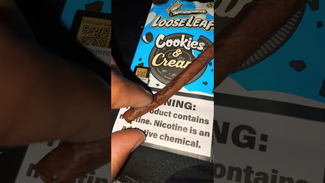 Cookies & Cream Loose Leaf Blunt – Smooth & Flavorful 🌿