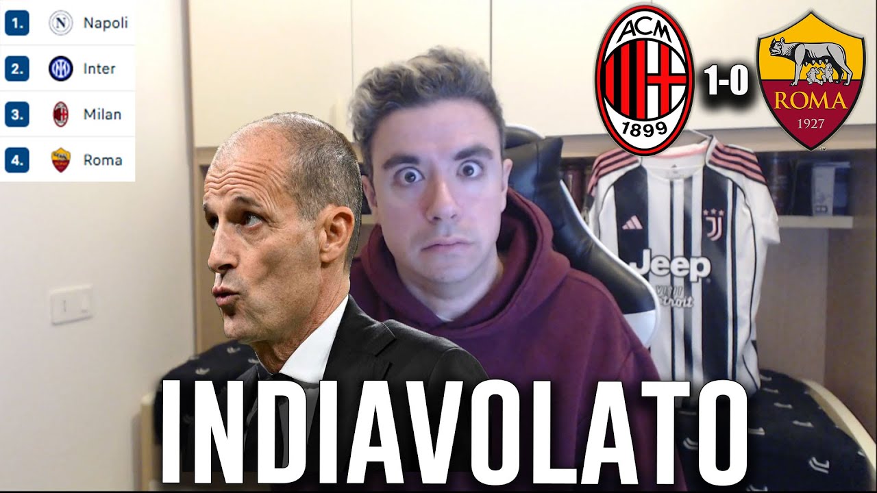 Allegri's Milan Roma Clash Ends 1-0 ⚽