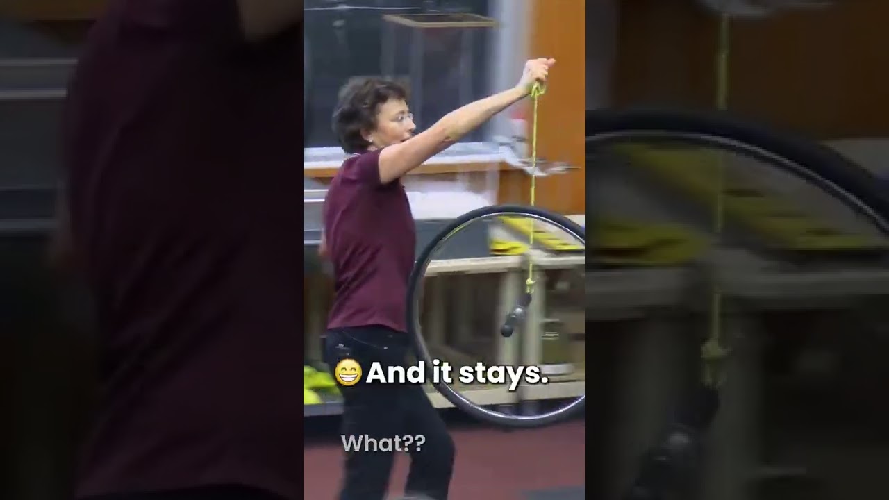 Does the Spinning Wheel Defy Gravity? The Surprising Physics Behind It! 🚲