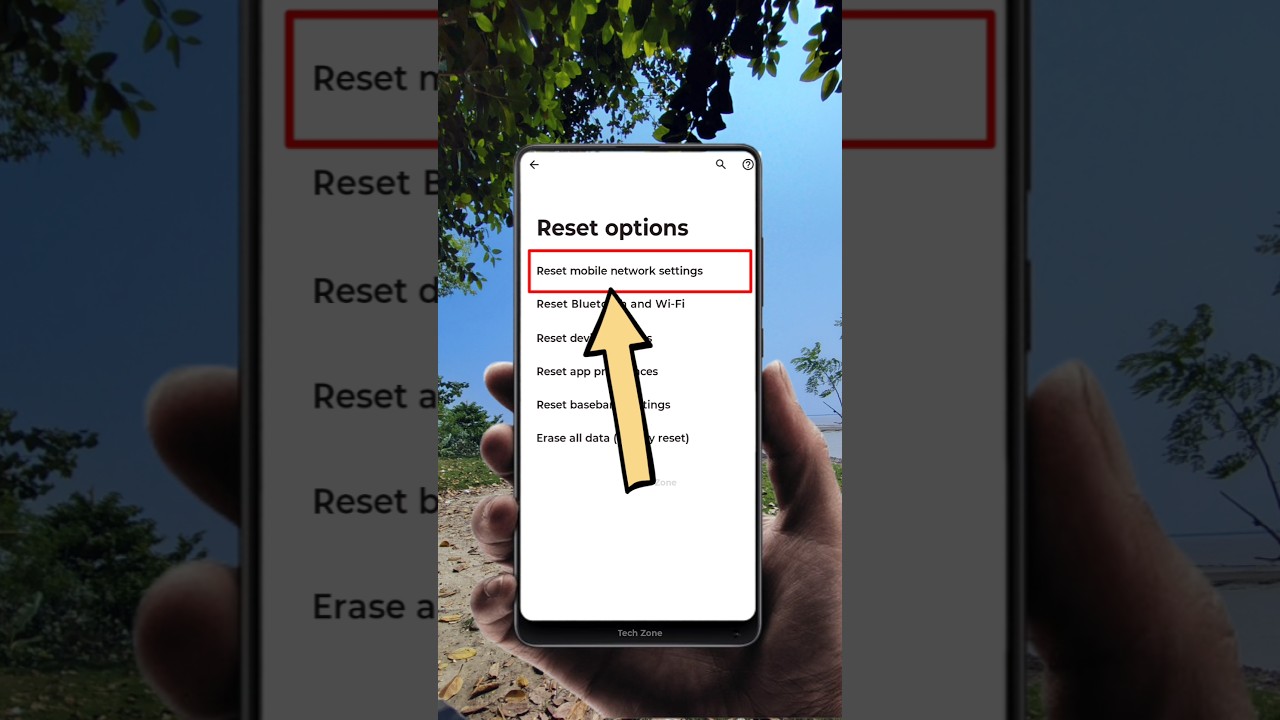 🔧 How to Reset Mobile Network Settings on Motorola | Fix Network Issues 2025 | Tech Zone #shorts