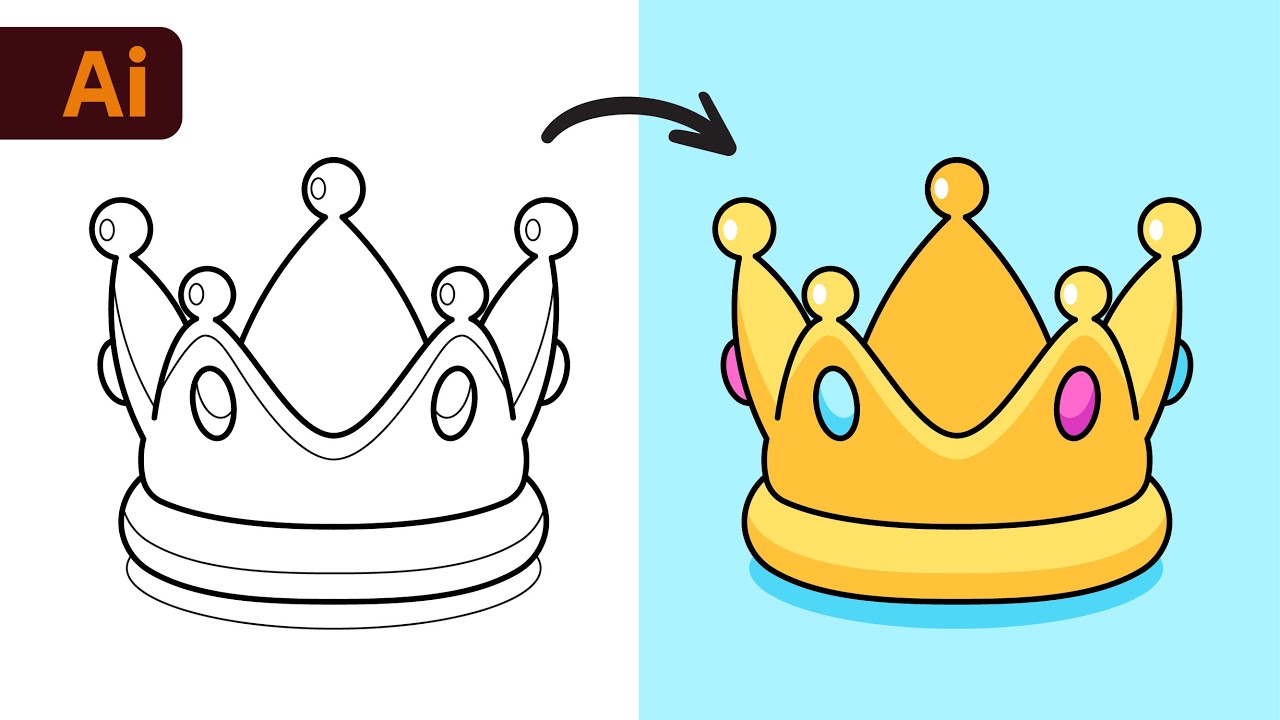 Adobe Illustrator Tutorial - How to Create Sketch to Vector Illustration