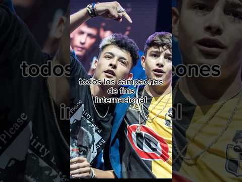 todos los campeones de fms internacional #freestyle #fms #rap #redbull