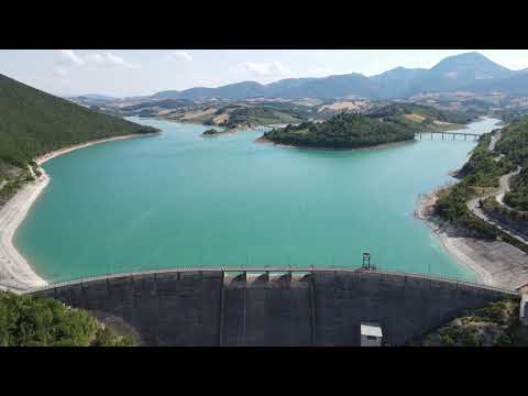 4K 60FPS CINGOLI AIR DRONE - DIGA DI CASTRICCIONI - LAKE CINGOLI