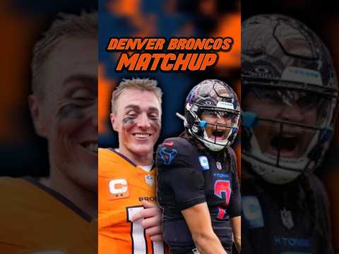 Denver Broncos Vs Houston Texans Week 9 Matchup #broncos #nfl #denverbroncos