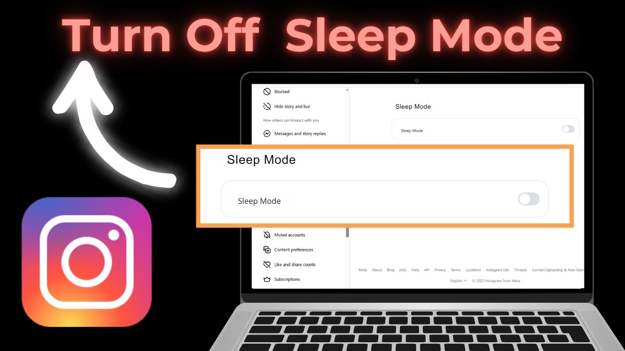 How to Disable Sleep Mode on Instagram PC