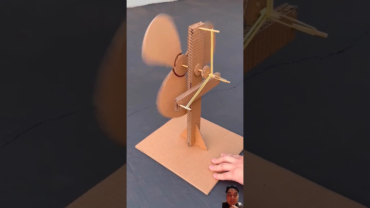 DIY Cardboard Fan: Stay Cool Without Electricity ❄️