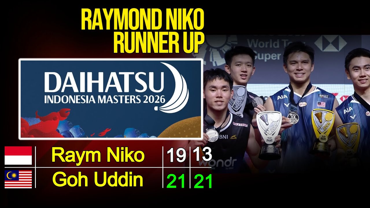 Raymon/Niko vs Goh/Uddin | Indonesia Masters 2026 Final 🏸