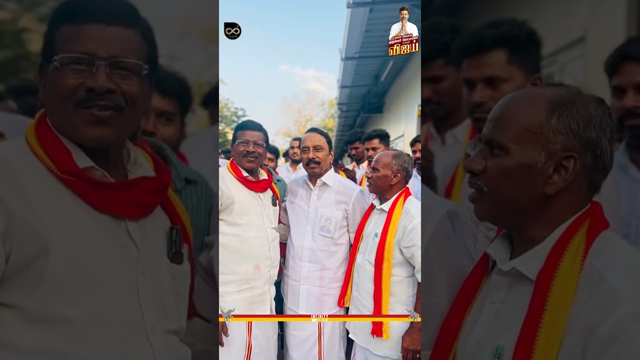 Sengottaiyan at TVK Party Office with Thalapathy Vijay🔥