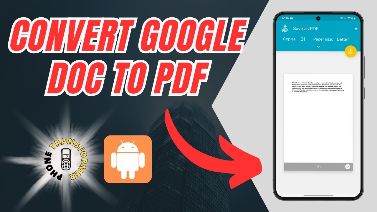 How to Convert Google Doc to PDF  | Full Guide [2025]