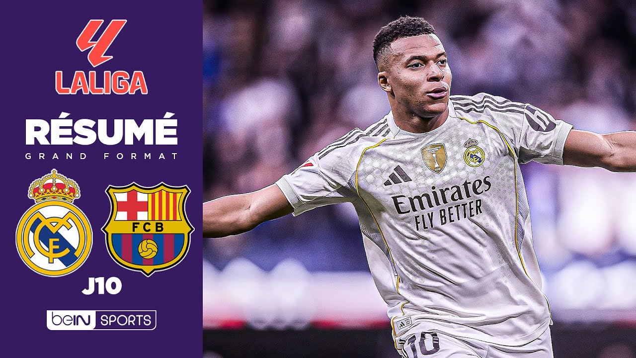 Real Madrid vs FC Barcelone : Mbappé et Bellingham offrent un Clasico inoubliable ! ⚽