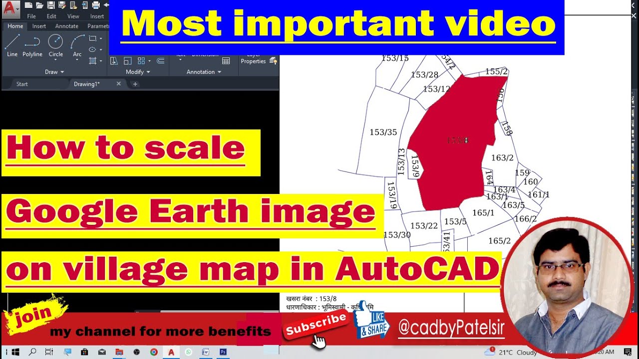 Master AutoCAD: Digitize Raster Images & Scale Google Earth Maps Easily 🌐