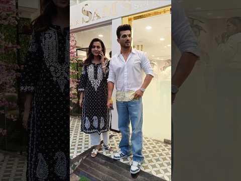 Arjun Bijlani With Tejasswi Prakash At Tejasswi Prakash's New Shop Launch Ceremony
