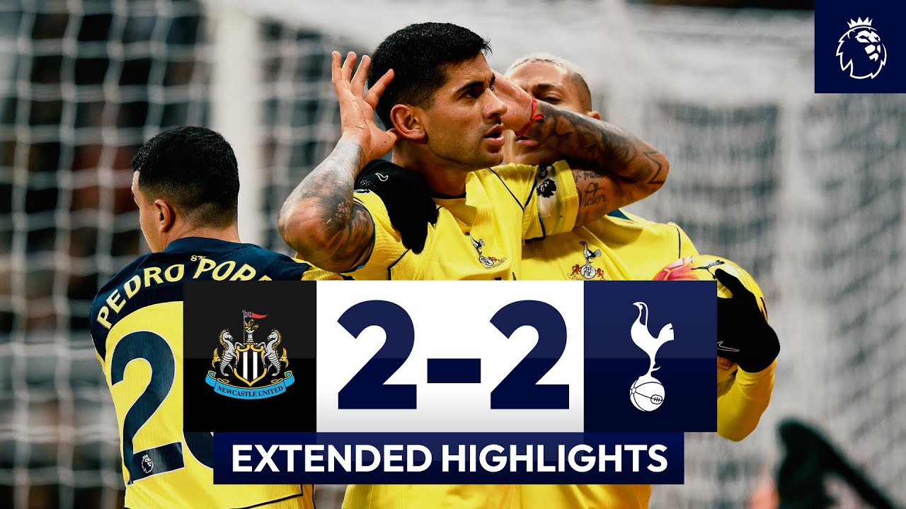 Newcastle 2-2 Spurs: Premier League Highlights ⚽