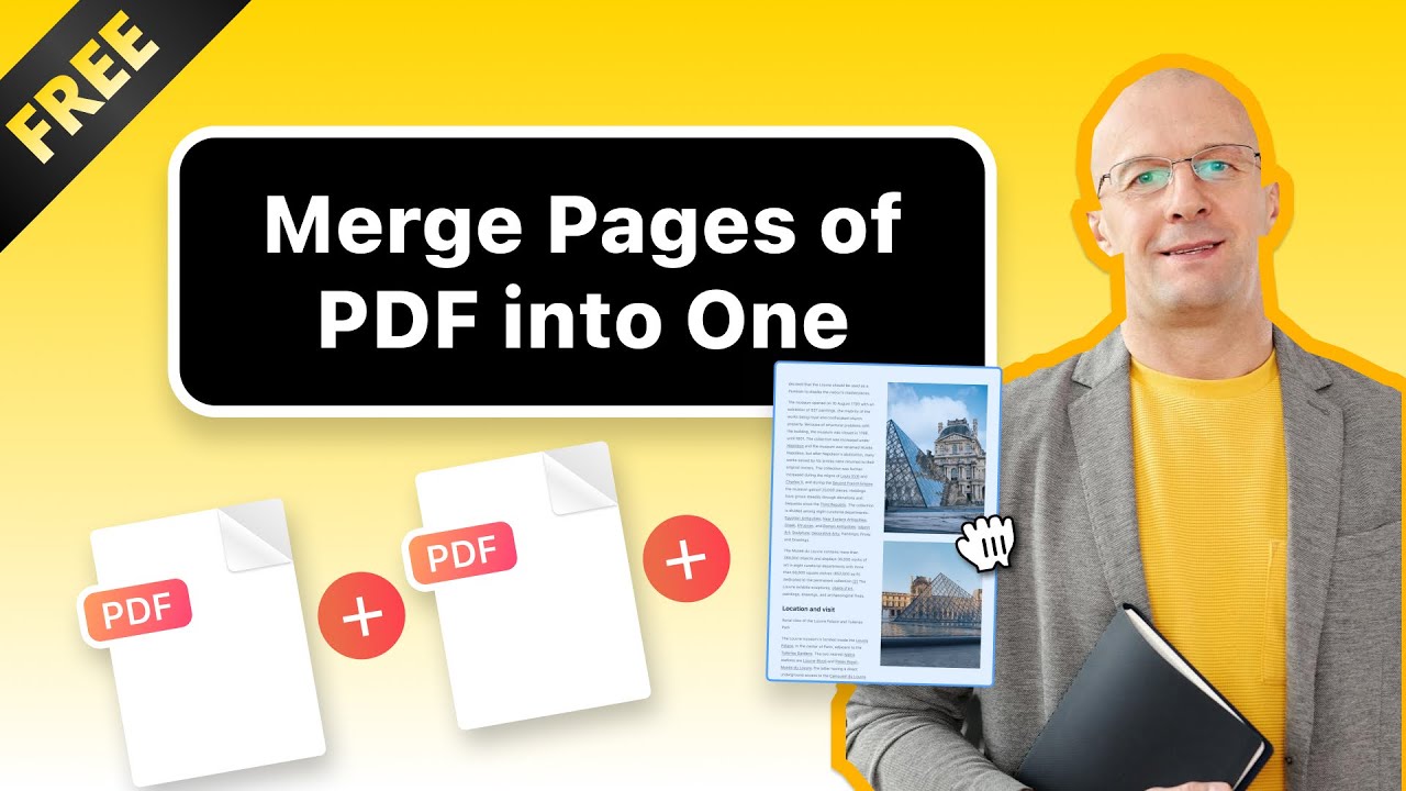 How to Merge Pages of PDF into One | Combine PDF