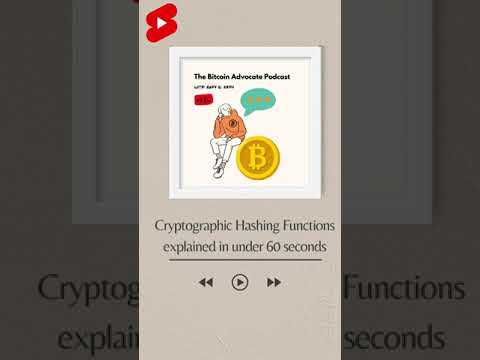 Cryptographic Hashing Functions Explained in Under 60 Seconds | The Bitcoin Advocate #shorts