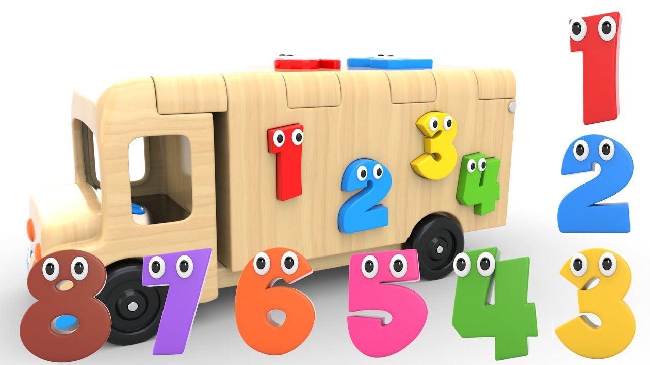 Fun Number Learning with Wooden Truck Toy 🚚 | Educational Videos for Kids