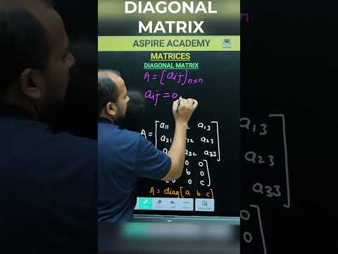 What is Diagonal Matrix | Diagonal Matrix | CBSE | ICSE
