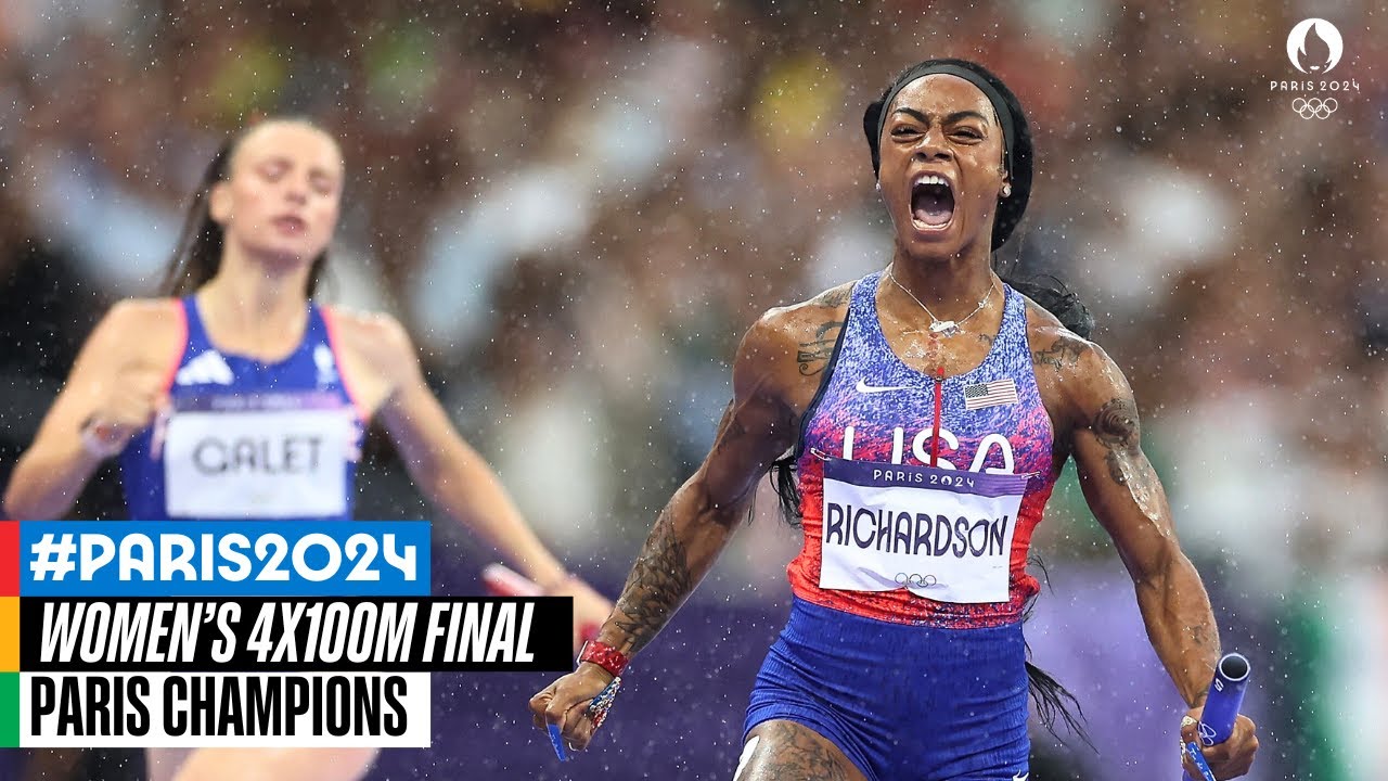 Women's 4x100m Final at Paris Champions π