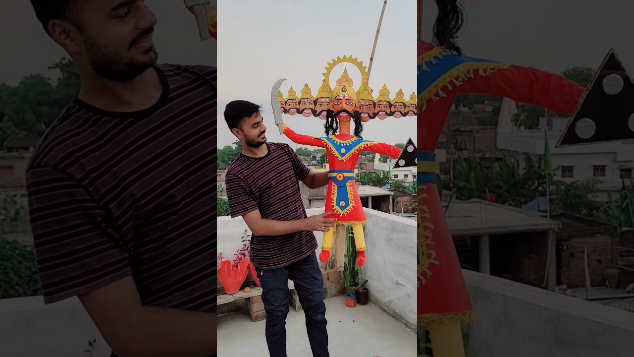 Paper Ravan Craft for Dussehra 🎨