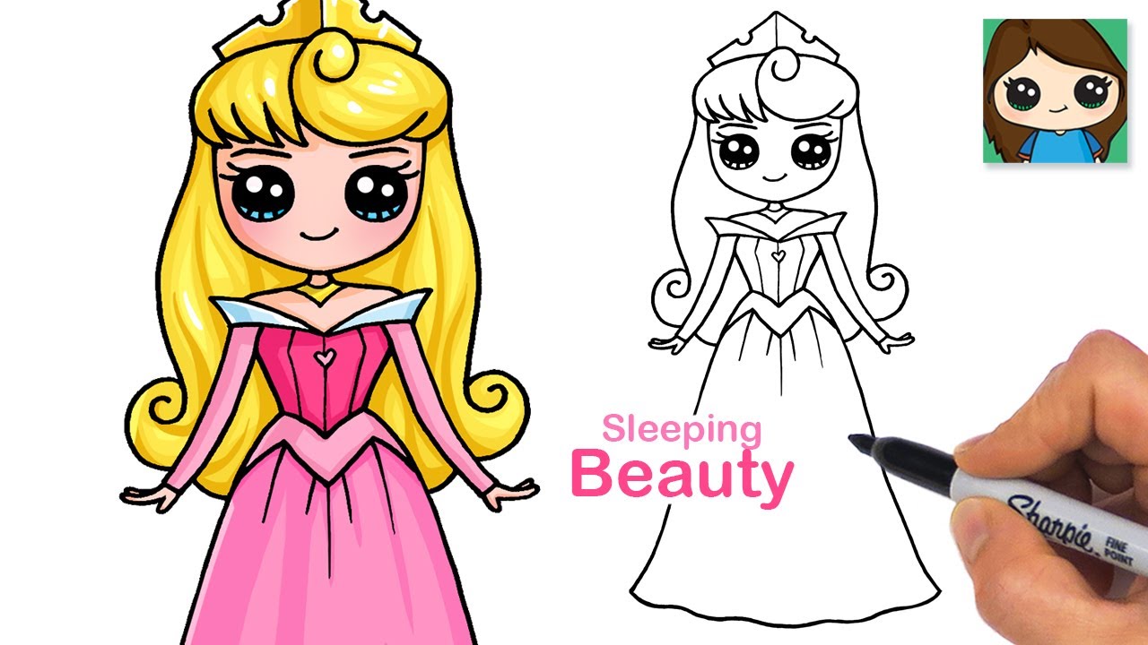 How to Draw Princess Aurora | Disney Sleeping Beauty