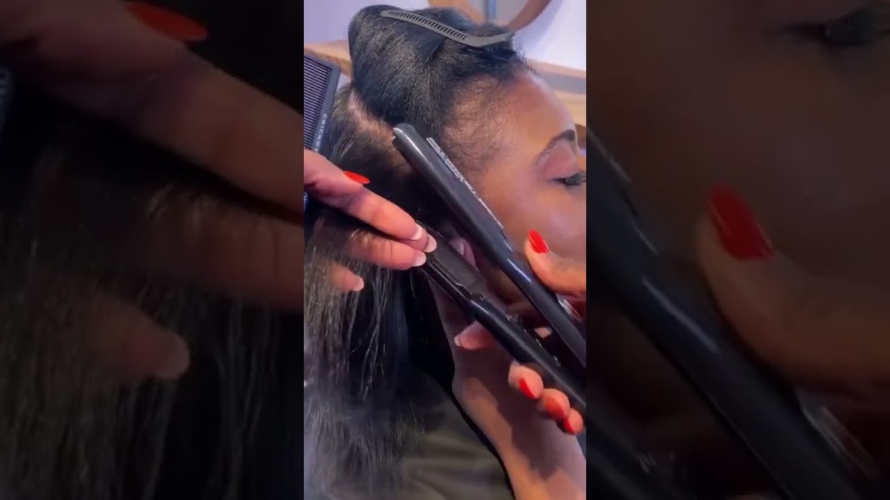 Get Smooth Roots During a Silk Press ✨
