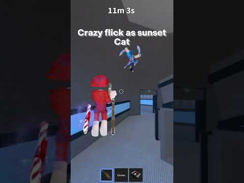 Mmv crazy flick shot in mm2 #roblox