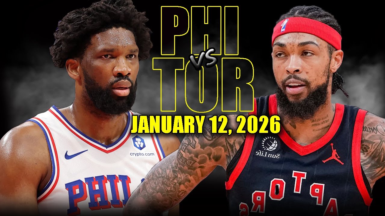Philadelphia 76ers vs Toronto Raptors Full Game Highlights – January 12, 2026 | NBA Season
