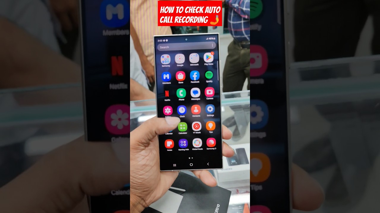 Checking Auto Call Recording on Samsung Galaxy S24 Ultra