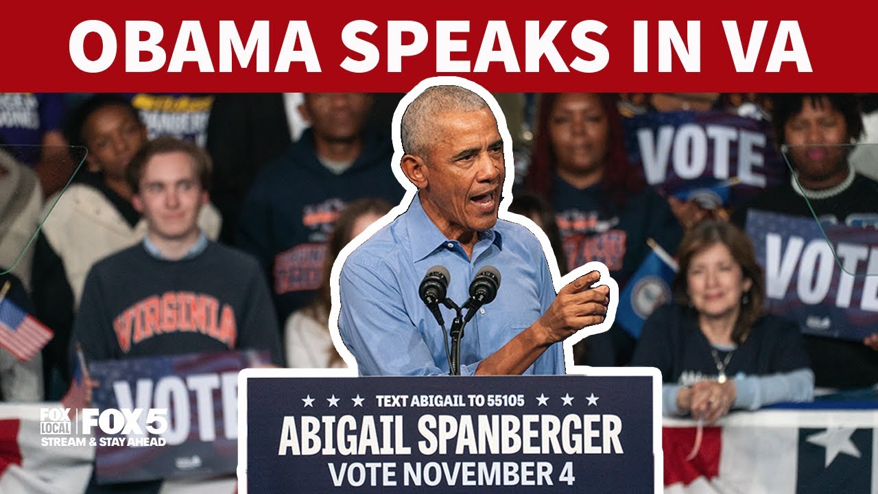 Former President Obama Campaigns for Abigail Spanberger in Virginia 🇺🇸