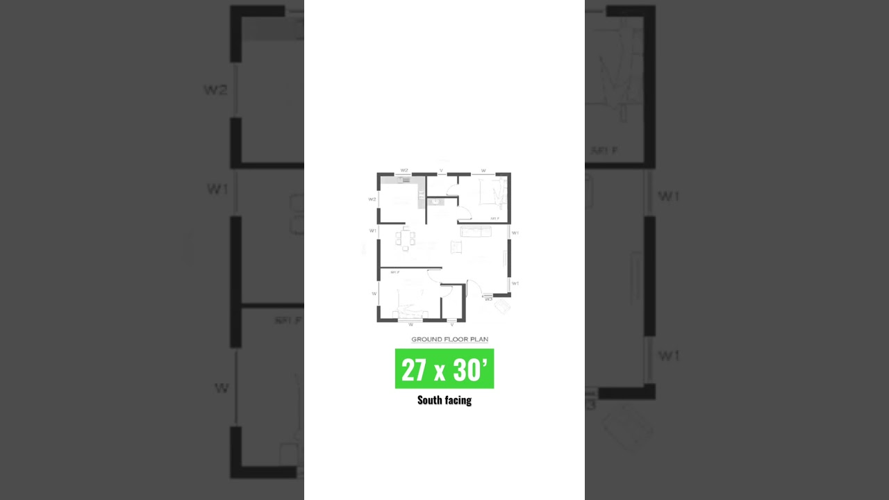 27x30 South-Facing Vasthu Plan 🏡