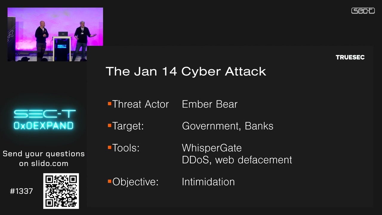 SEC-T 0x0E: Russian Cyber Warfare in Ukraine by Nicklas Keijser & Matias Wåhlén