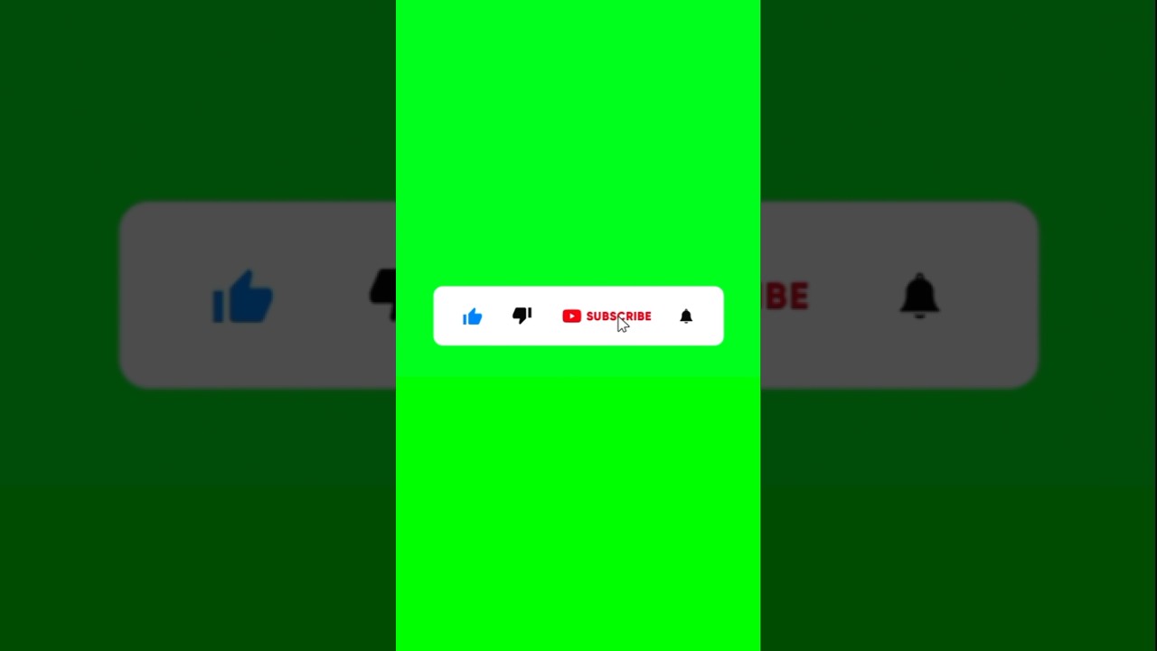 Free Green Screen Like & Subscribe Button with Bell Icon | No Copyright 🎥