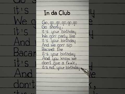 50 cent in da club lyrics #50cent #indaclub #lyrics