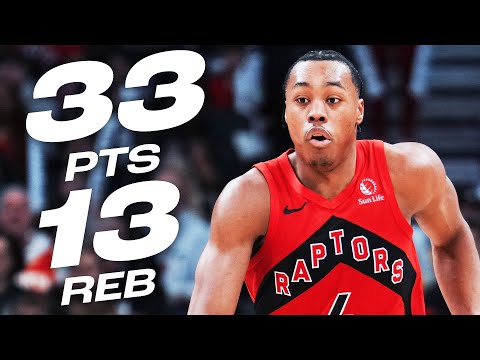 Scottie Barnes’ DOUBLE-DOUBLE Performance In The Raptors W! 😤| January 1, 2025