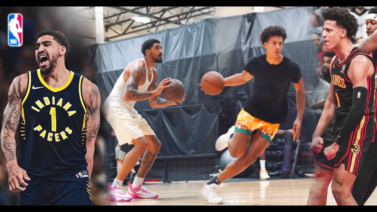 Epic 1v1 Basketball Showdown: Obi Toppin & Jacob Toppin vs Jalen Johnson & DJ Funderbunk 🔥