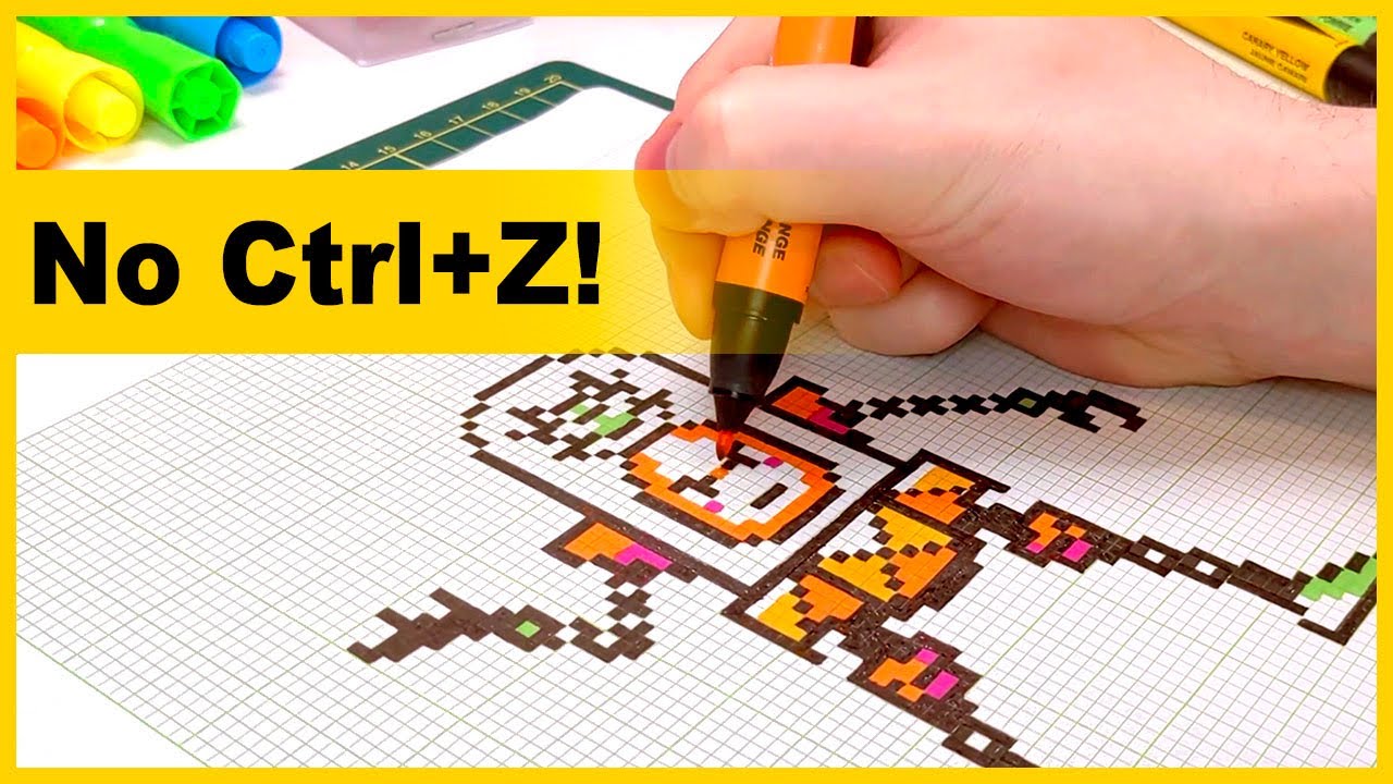 Create Pixel Art on Graph Paper 🎨