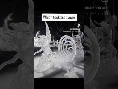 Which ice sculpture do you think took 1st at Alaska Ice Art Championship?