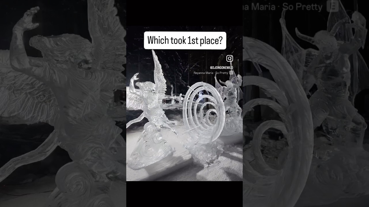 Discover the Winning Ice Sculpture at the Alaska Ice Art Championship 🏆