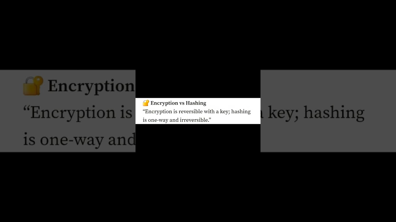 Encryption vs Hashing: Understanding the Key Differences 🔑