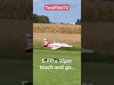 E-Flite Viper 90 Touch and go. Playing with the E-Flite Viper 90 doing low passes