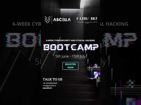 6-Week Cybersecurity and Ethical Hacking Bootcamp!