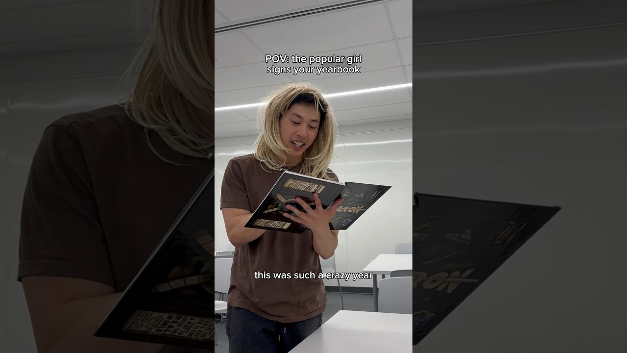 When the Popular Girl Signs Your Yearbook 😂 | Hilarious & Relatable Moments #shorts