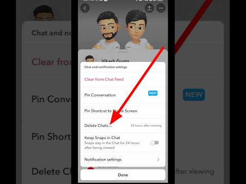 Snapchat par chat delete kaise kare 😱 How to delete snapchat chats 2025 | #shorts