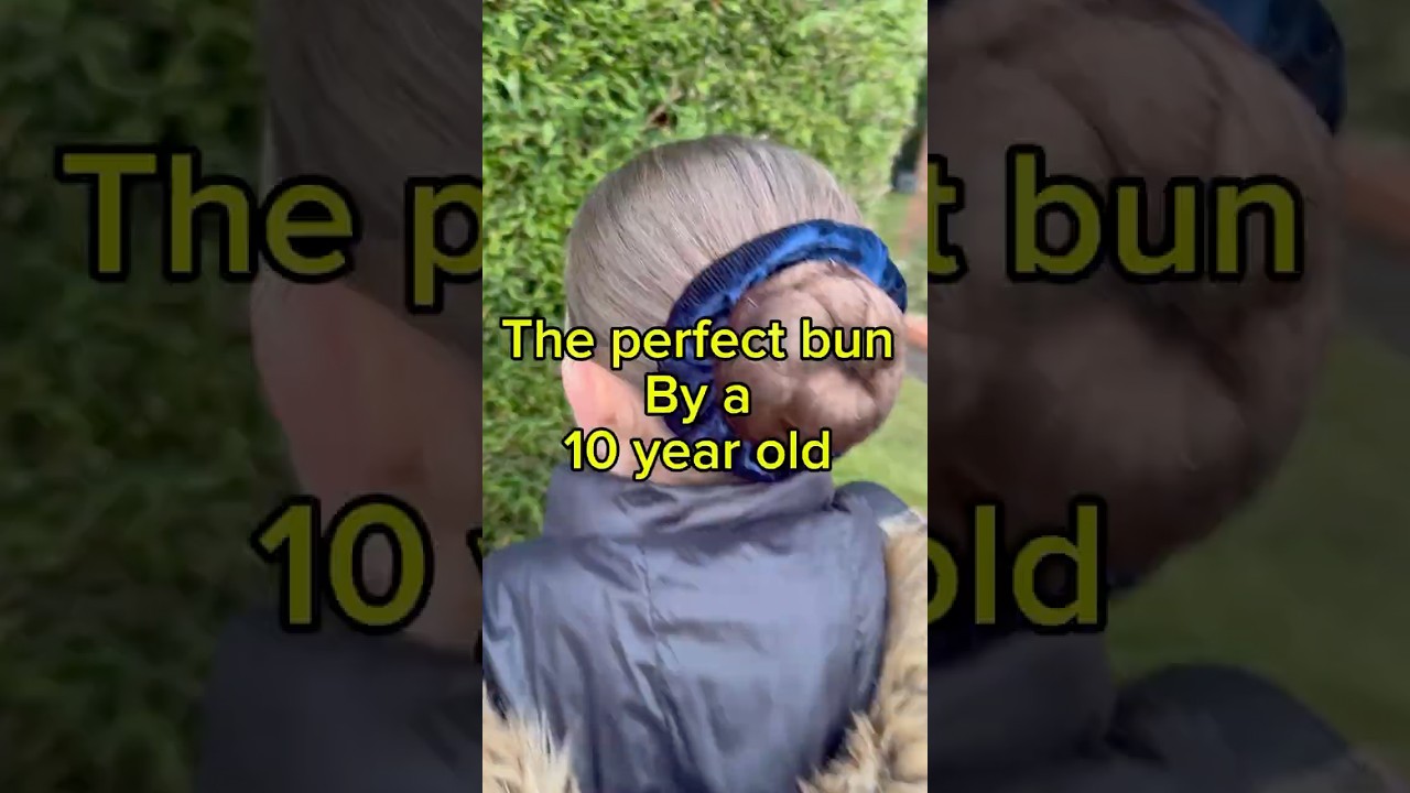 10-Year-Old Millie's Perfect Ballet Bun ✨