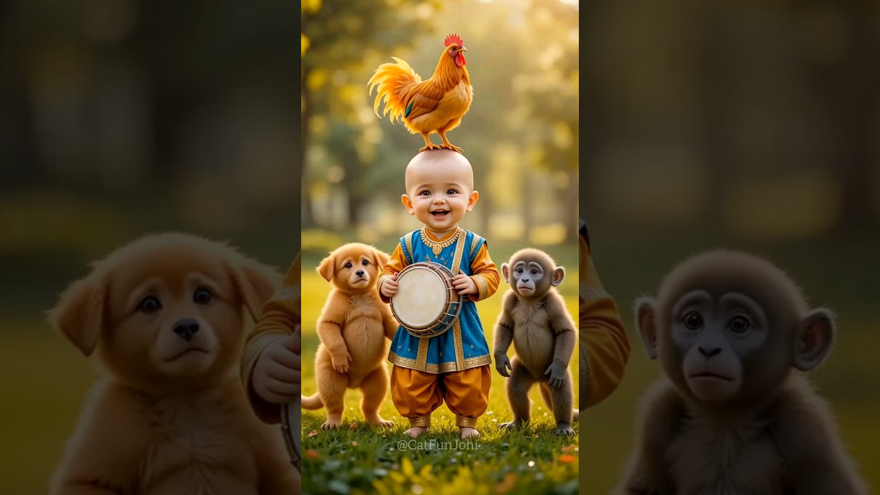 Adorable Baby Laughing and Dancing with a Monkey π | Must-Watch Funny Animal Video