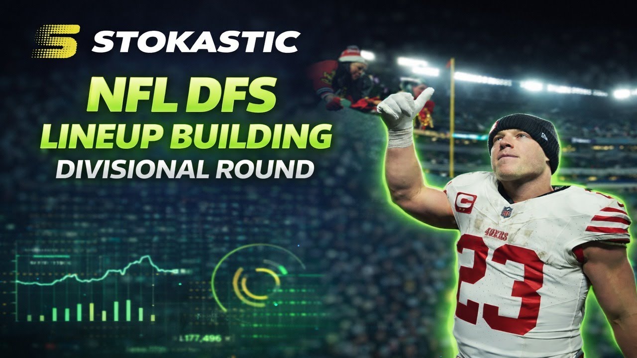 Divisional Round NFL DFS: Single Lineup Sim Building | NFL DFS Strategy