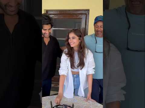 Rasha Thadani 😍celebrating her bday🎂with Aaman Devgan on Azaad Set🎬|The Unseen Shorts #rashathadani